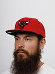 Бейсболка MITCHELL NESS арт. HHSS5341-CBUYYPPPRED1 Chicago Bulls NBA (красный)